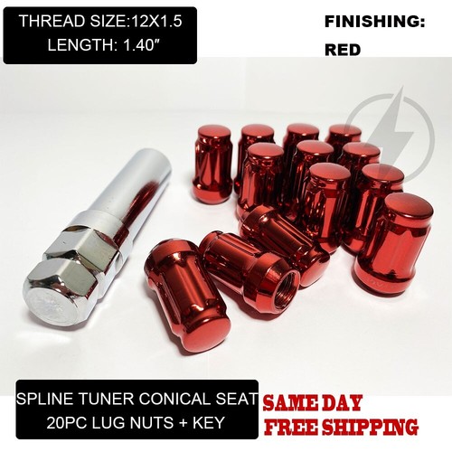 Red tuner racing - tuner, nuts